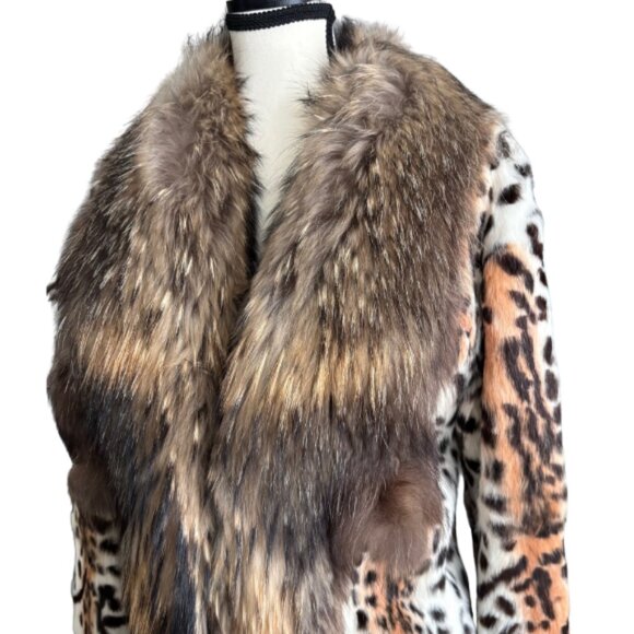 GENUINE FOX FUR CHIC SHORT COAT - Picture 2 of 8